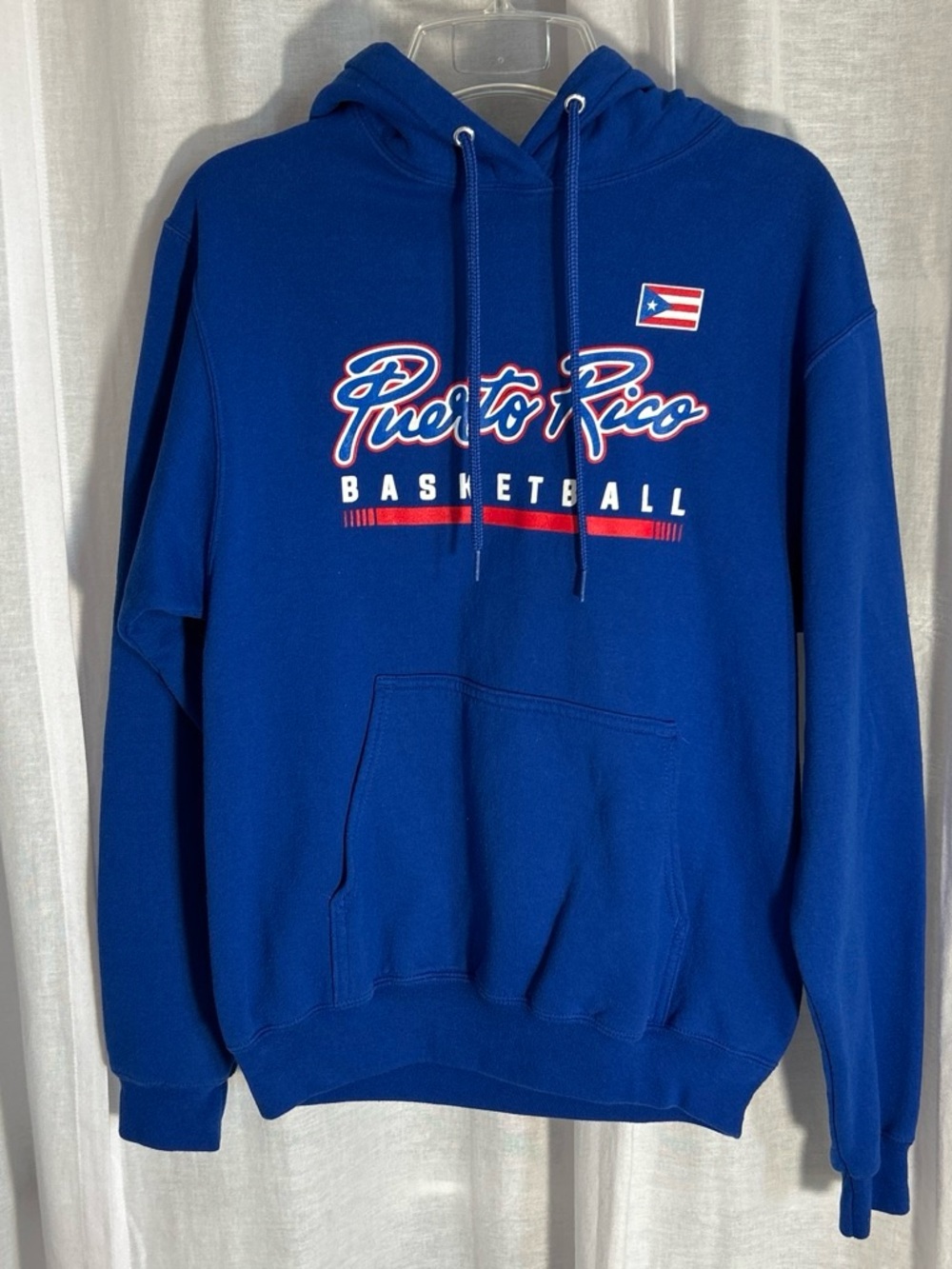 Puerto Rico Basketball Blue Hoodie • Adult Size Small